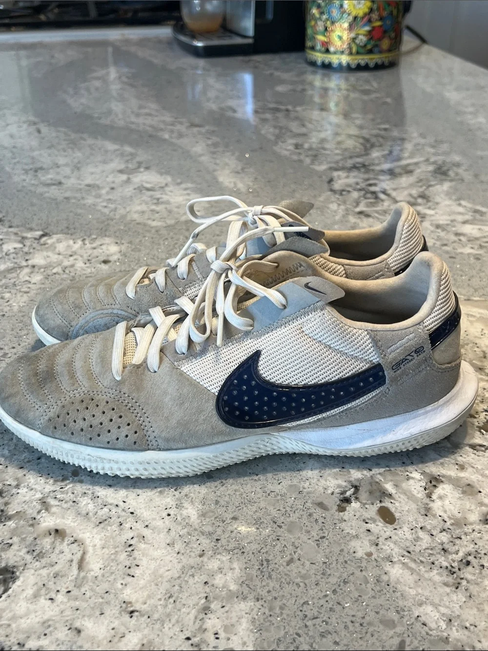 Nike Streetgato Smoke Grey Midnight Navy Soccer Shoes EU40 US Men’s 7 /Women’s 9